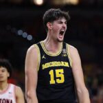 Aday Mara celebrando el título de campeón NCAA